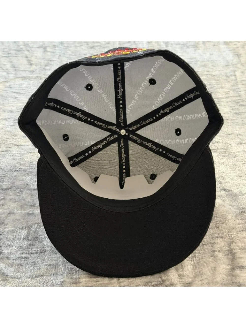 Headgear Classics Pac-Man Money Bag Fitted Hat Cap HGC FITTED Size 7 7/8 Black